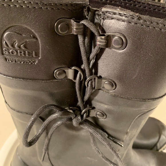 Boots Black Size 7.5 Womens Waterproof Rain Shoes - Picture 7 of 8